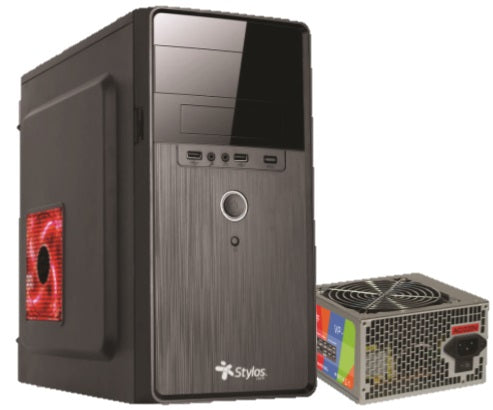 Gabinete Mini con Fuente de Poder Stylos. STPGAC5B - Gabinete Mini con Fuente de Poder Stylos. STPGAC5B -